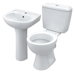 5 PIECE TOILET SET Excl. TOILET SEAT COVER