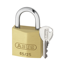 ABUS - PADLOCK BRASS - 25mm - 65/25-1 - BBL
