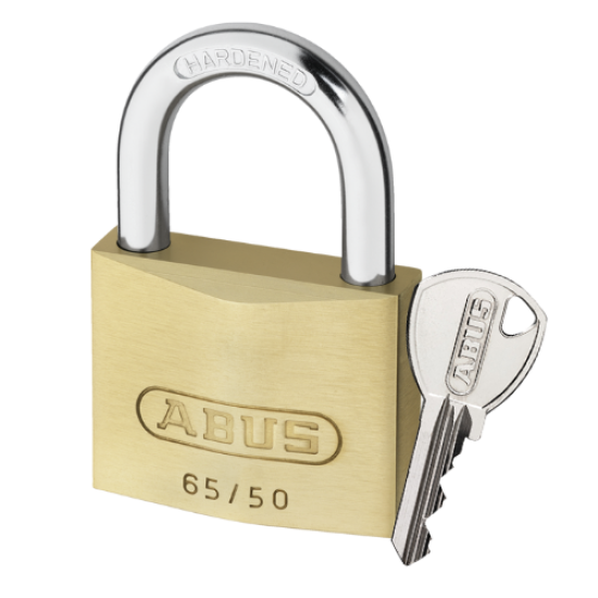 ABUS - PADLOCK BRASS - 50mm - 65/50HB-1 BBL