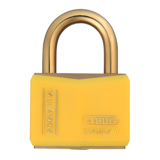ABUS - PADLOCK BRASS/YELL - 30mm - T84MB/30-YELL-1