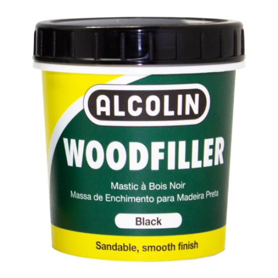 ALCOLIN - WOODFILLER - BLACK - 200 GRAM