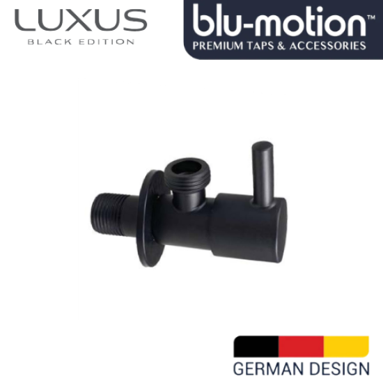 BLU MOTION - BLACK ANGLE VALVE PIN TYPE (AV122BK) 