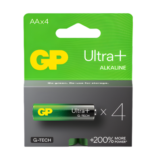 BBL - BATTERY GP ULTRA PLUS - AA 4 PACK
