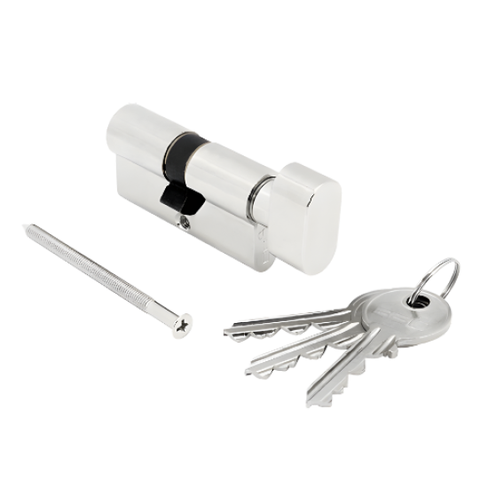 BBL - CYL ONLY KNOB - CHROME - 60mm - BB 5602NP-1