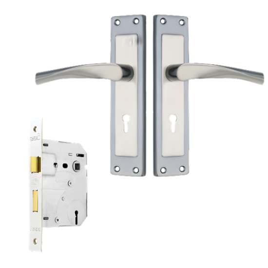 BBL - MORTICE LOCKSET - 2LV SABS - SHALE - BN
