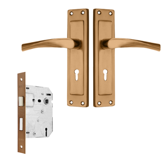 BBL - MORTICE LOCKSET - 3LV SABS - SHALE- SHL-3LCR