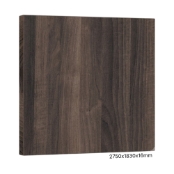 BOARD - MELAMINE - AMERCIAN W/NUT (2750x1830x16mm)