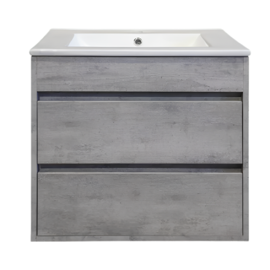 CABINET - B/ROOM - WALL HUNG - GREY 2PC - (271A-5)
