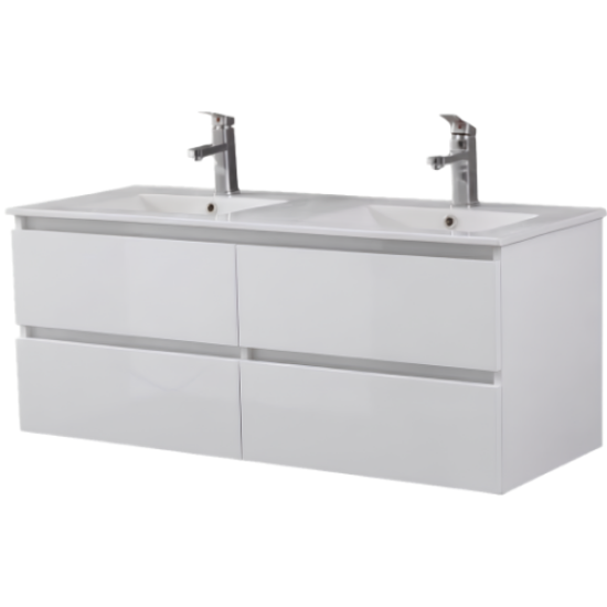 CABINET - B/ROOM - WALL HUNG - WHITE 2PC - MNC007W