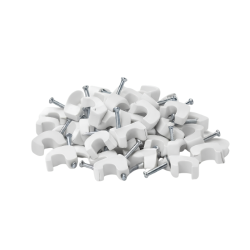 CABLE CLIPS - 10mm - FLAT - (100)