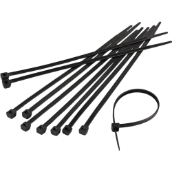 CABLE TIES - BLACK - 6 x 250mm (50) PACK