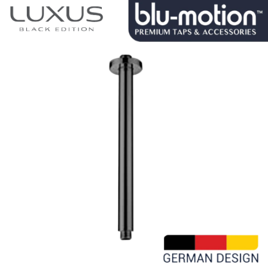 BLU MOTION - CEILING MOUNT SHOWER ARM BLK (CA30BK) 