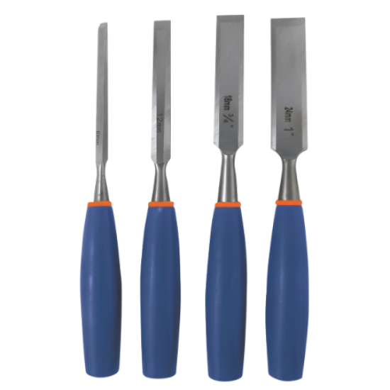 FRAGRAM - WOOD CHISEL SET BLUE - 4PC - TOOC184