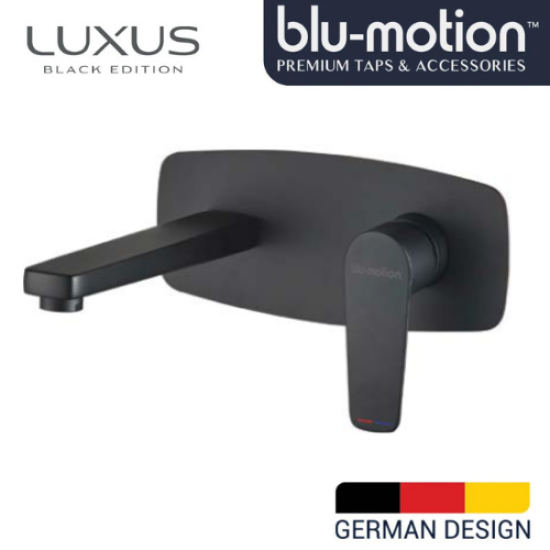 BLU MOTION - BLACK IN WALL BASIN MIXER (BM84416BK)