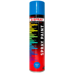 Q - SPRAY PAINT - BRIGHT BLUE - 300ml - QSP005