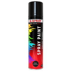 Q - SPRAY PAINT - ENGINE GLOSS BLACK -300ml QSP002
