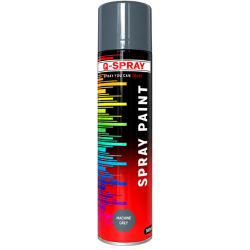 Q - SPRAY PAINT - MACHINE GREY - 300ml QSP015
