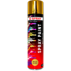 Q - SPRAY PAINT - METALL/GOLD 18K - 300ml - QSP029