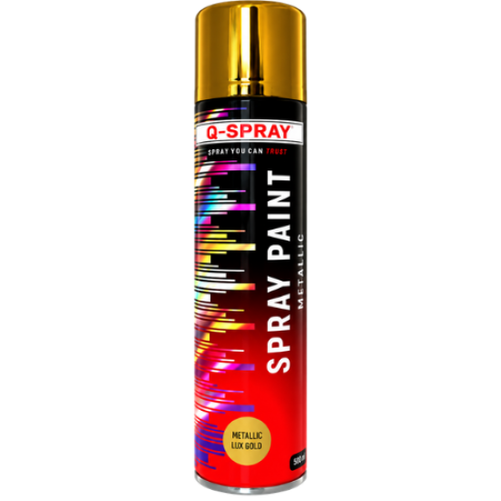 Q - SPRAY PAINT - METALL/GOLD 18K - 300ml - QSP029