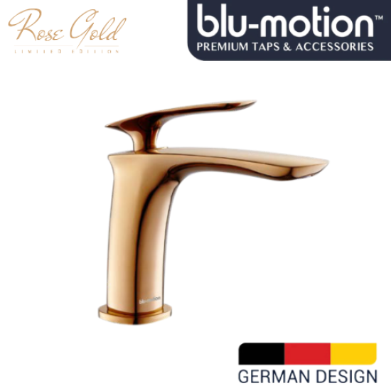 BLU MOTION - ROSE GOLD BASIN MIXER (BM21601RS) 