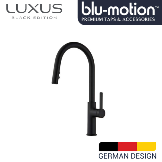 BLU MOTION - BLACK SINGLE LEVER PULL OUT MIXER (BM6523BK) 