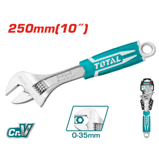 TOTAL - ADJ WRENCH - 250mm - (THT1010103)