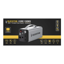 Elecstor - Core 180W Power Station - 158WH Elecstor - Core 180W Power Station - 158WH