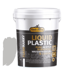 Flash Harry - Liquid Plastic Pure Acrylic Rubberised  Waterproofing- Assorted Colours - 20L - Grey - colour: Grey