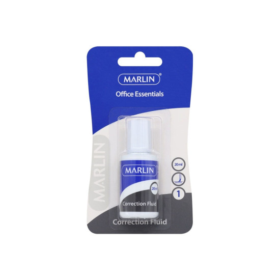Marlin - Correction Fluid Bottle and Brush 20ml (SM81)