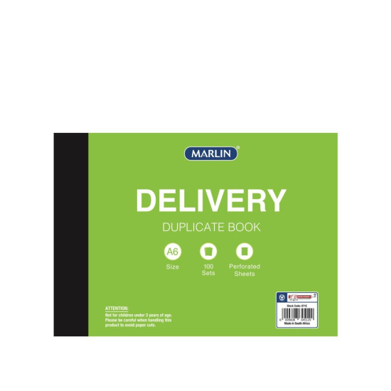 Marlin - Duplicated A6 Delivery Book (071E)