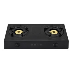 Obac - 2 Burner Table Top Cooker Black - OB2050BK