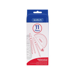 Marlin - Math Set 11 Pc Metal Box (004A)