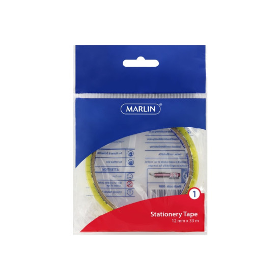 Marlin - Clear Tape  12mm x 33M (030F)