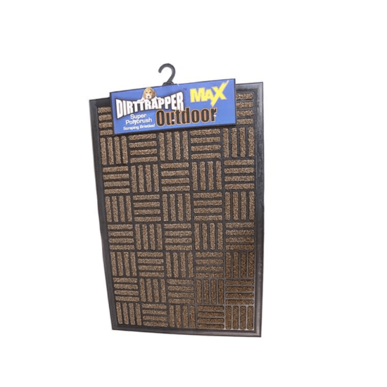 Dirt Trapper Heavy Duty Outdoor Mat Max - 90cm x 60cm Assorted Colour - Brown - colour: Brown