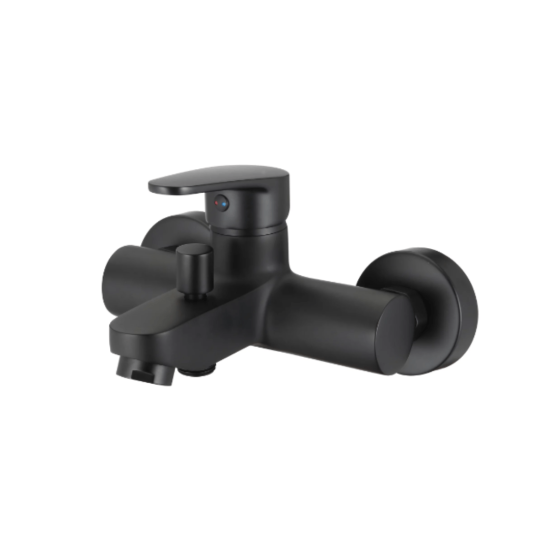 Borras - Single Lever Black Undertile Diverter Mixer