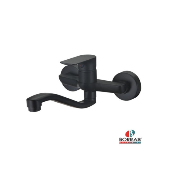 Borras - Sink Mixer Wall Type Black Single Lever BGIRB21