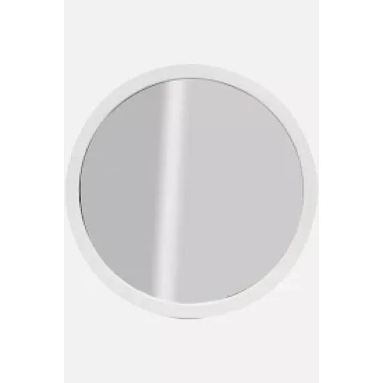 Mirror - Round Iron Framed White 600mm x 600mm