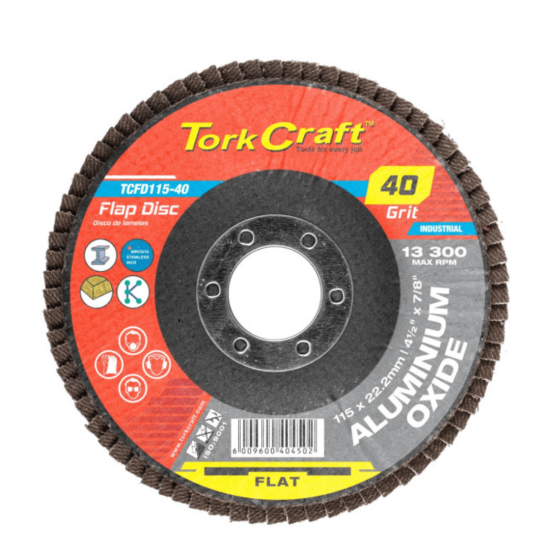 Tork Craft - Flap Disc 40 Grit 115mm