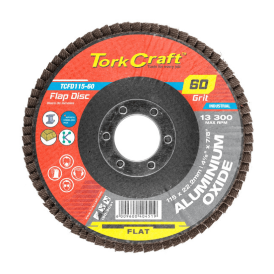 Tork Craft - Flap Disc 60 Grit 115mm