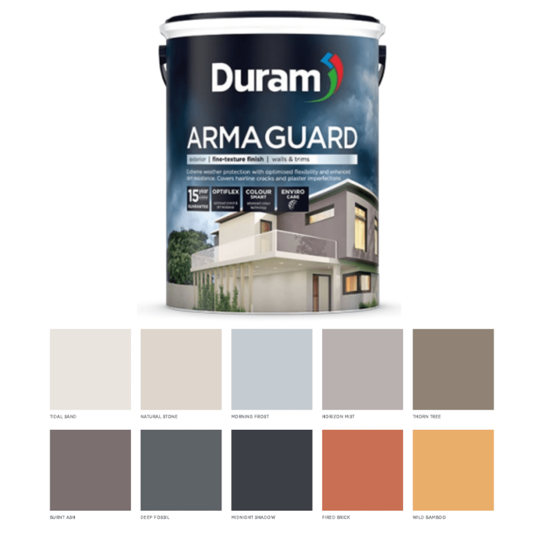 Duram Armaguard 20L Burnt Ash Heavy Duty Protective Coating