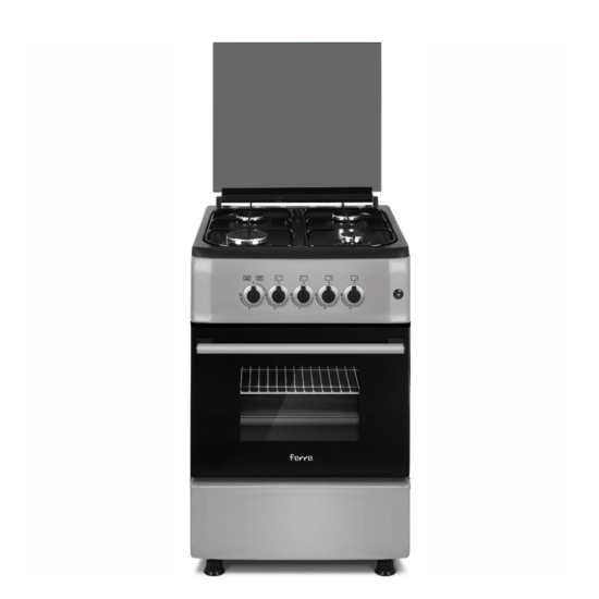 Ferre - Free Standing Gas Stove 4 Plate 50cm x 60cm Silver (F5S40G2.FDI.S)