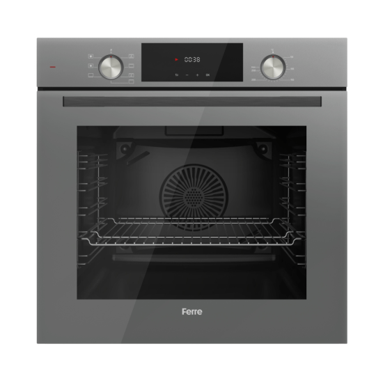 Ferre - Built In Oven - Grey Glass FBDO703