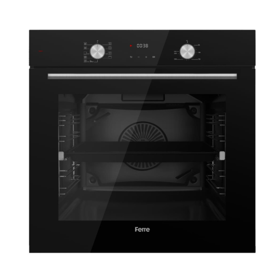 Ferre - Built In Oven - Black Glass FBDO900