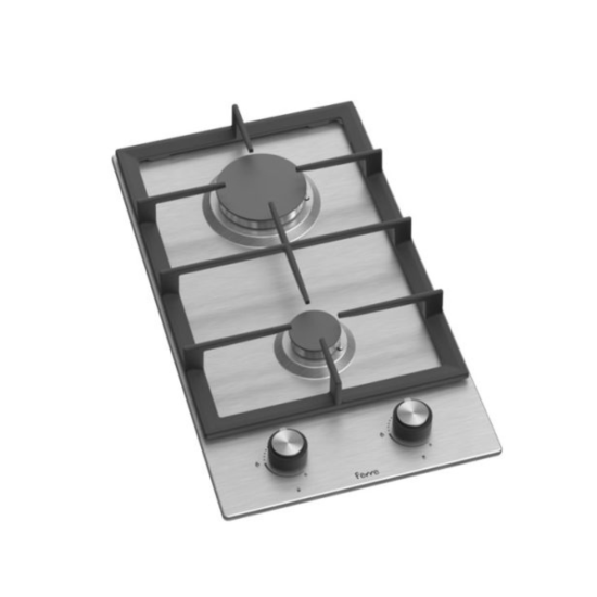 Ferre - Built In Hob Cast Iron Grid 2 Gas Burner (BL151)