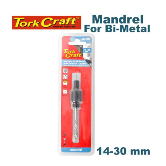 Tork Craft - Hole Saw Mandrel Arbor 14-30mm