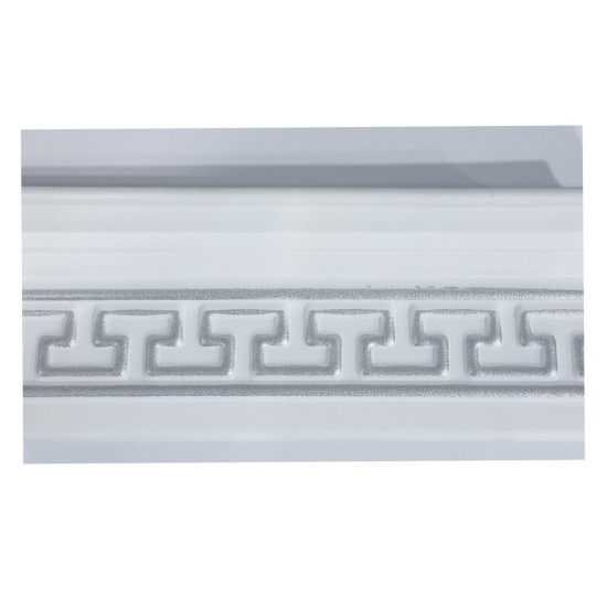 Cornice - Silver and White T17-WS - each