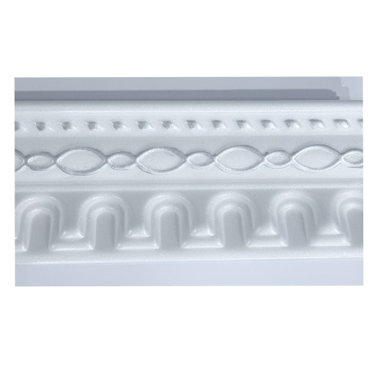 Cornice - White and Silver T19-WS - each