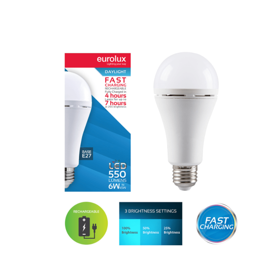 Eurolux - Rechargeable Lamp  Led - E27 - (G1145)