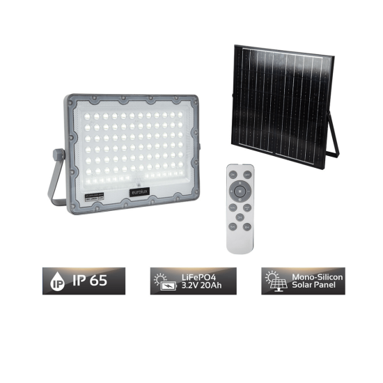 Eurolux - Solar Floodlight - 200W - 1800Lm