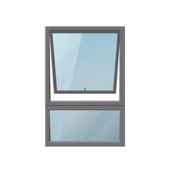 Aluminium Window Top Hung - Charcoal - PT69 Obscure (SABS)